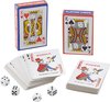 Afbeelding van het spelletje Grafix - 2x Pakjes speelkaarten inclusief 4 dobbelstenen - pokerkaarten - kaartspellen