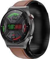 DrPhone GTX18 - Smartwatch Premium - Température corporelle + pompe de surveillance de la pression artérielle - Fréquence cardiaque - Montre de Santé pour hommes femmes