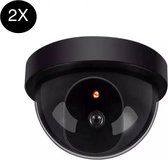 Soroh® | Dummy Camera - 2 Stuk(s) - Beveiligingscamera - Nep Camera - Buiten & Binnen - Alarm - Led - Zwart