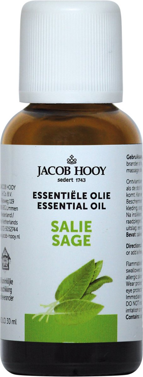 Goedkoopste Jacob Hooy Salie - 30 ml - Etherische Olie