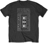 Nirvana Heren Tshirt -S- As You Are Tape Zwart