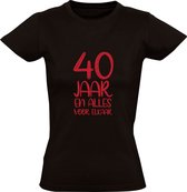 40 jaar en alles voor elkaar Dames T-shirt | verjaardag | jarig | knap | leven | cadeau | kado
