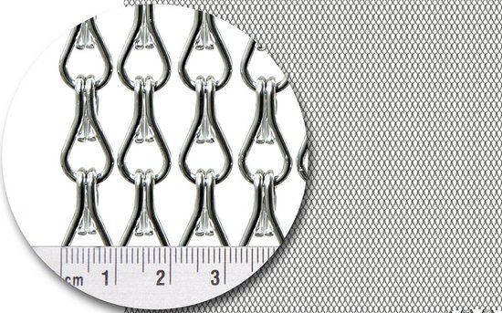 Aluminium vliegengordijn Mini Zilver afm 90x 210 cm — afbeelding 5