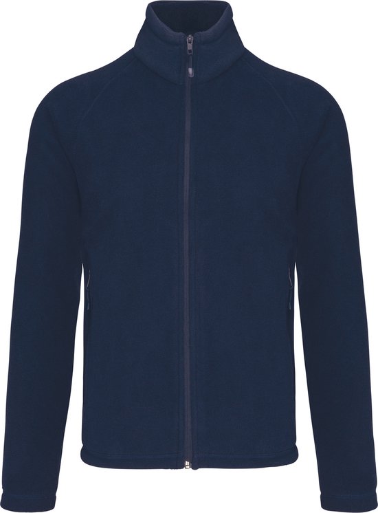 Kariban Microfleece met rits en raglanmouwen heren K917 - Navy - S
