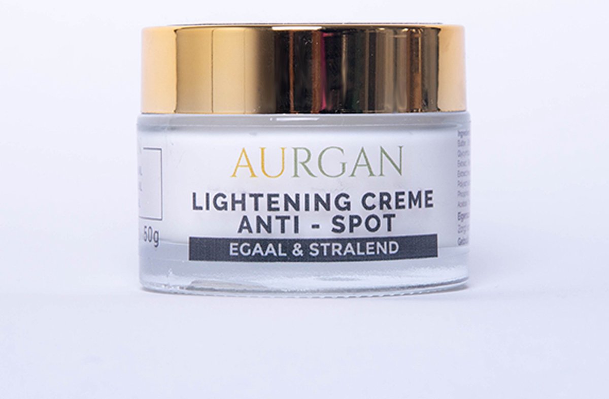 Aurgan Anti-Spot Lightening Creme – 50G - Anti Pigmentvlekkercreme - anti aging