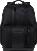Piquadro Brief 2 Fast Check Laptop Computer Backpack 15.6" Black