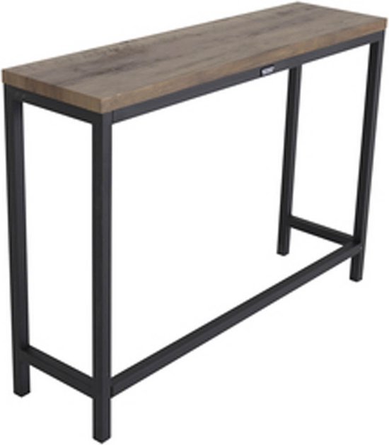 Rise sidetable 30x110cm zwart.