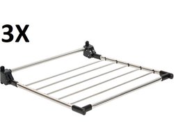 3X Casibel Wanddroogrek RVS
