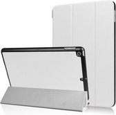 GadgetBay Witte stijlvolle hoes voor iPad 2017 2018 Tri-Fold case