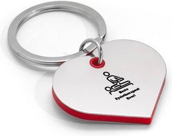 Akyol - beste fysiotherapeut sleutelhanger hartvorm - Beste fysiotherapeut - cadeau fysiotherapeut - leuk cadeau voor je fysiotherapeut om te geven - verjaardag fysiotherapeut
