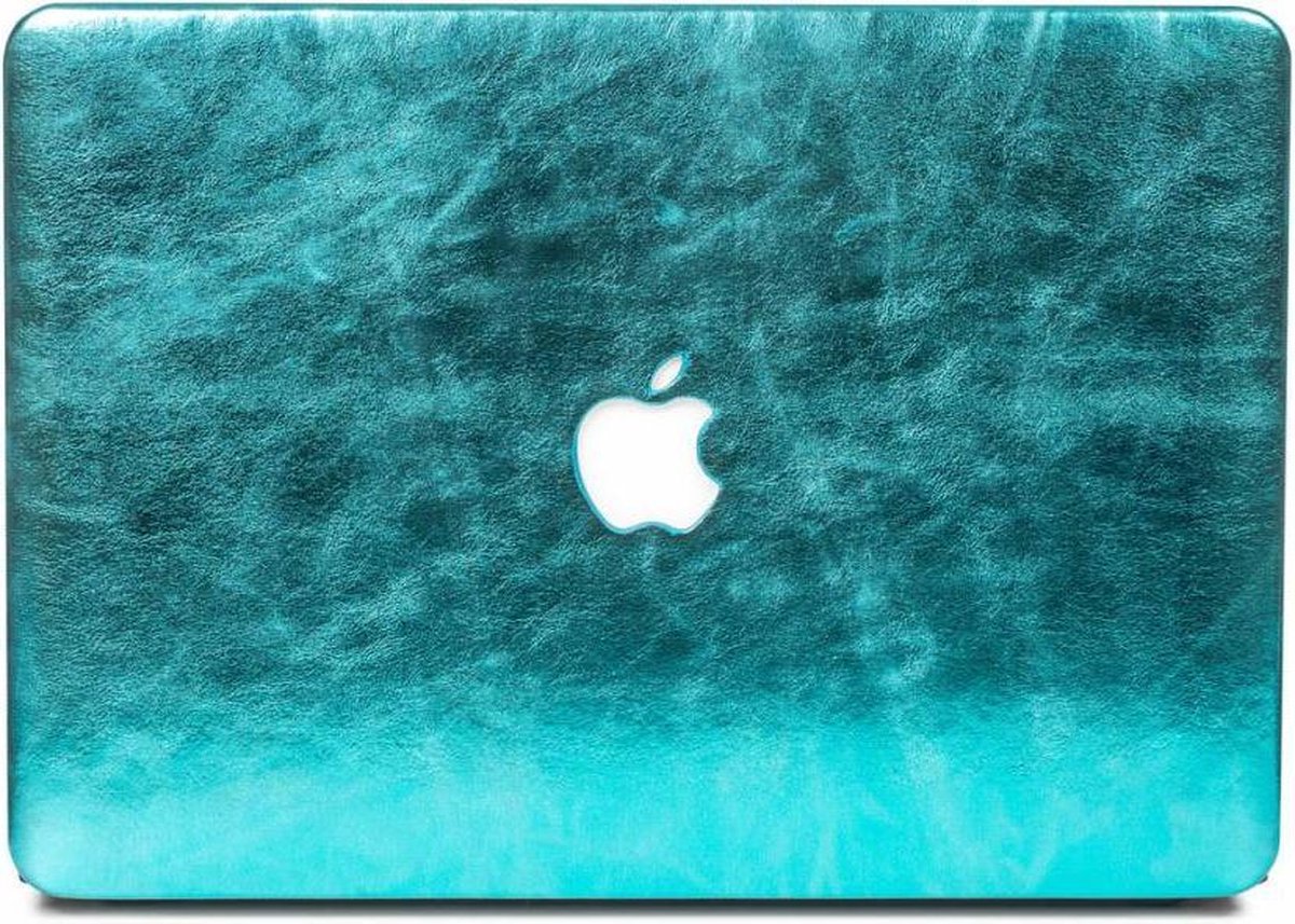 Lunso - cover hoes - MacBook Air 13 inch (2010-2017) - shiny leer lichtblauw - Model