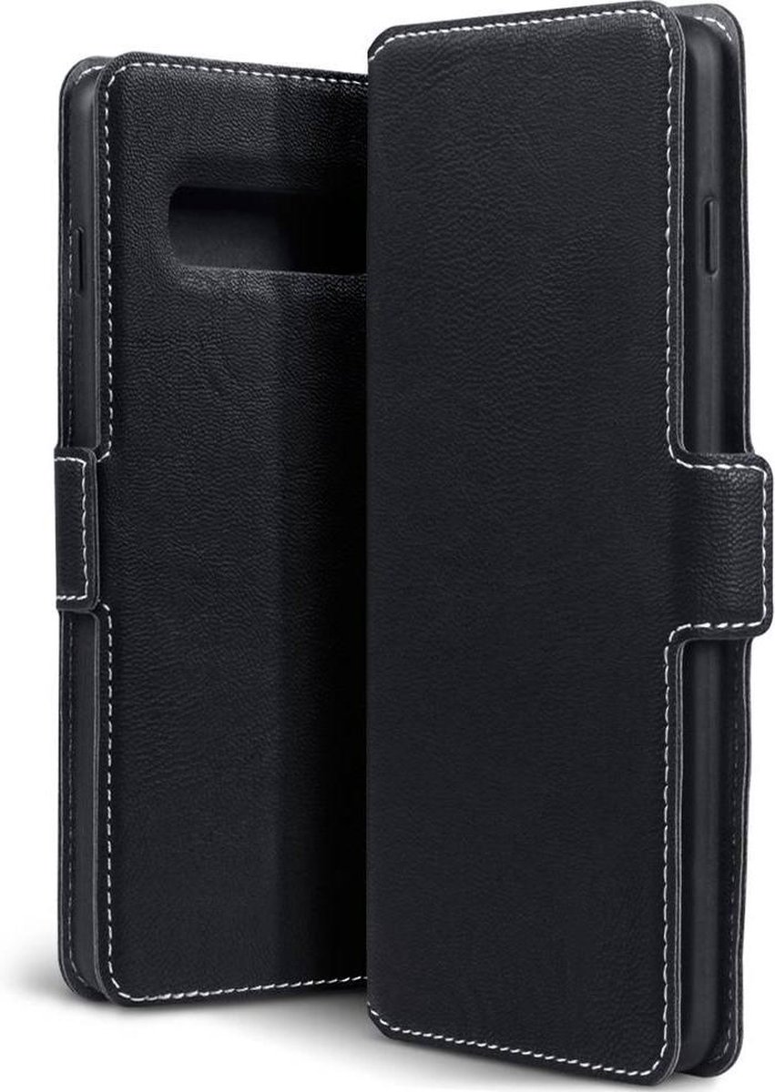 Qubits - slim wallet hoes - Samsung Galaxy S10 - Zwart