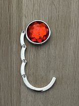 RVS Annie Tassenhanger Rood | Tassenhaak | Tashaak | Tashanger | Tafelhanger | Jashanger |