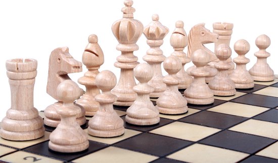Afbeelding van het spel Mini Schaakset inclusief Schaakbord en Schaakstukken - Ideaal voor op reis - Klein schaakspel met leuk design