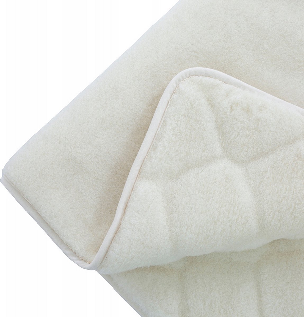 OnceDoce® Wollen Deken 100% Wol Merino & Kameel Blend - OnceDoce® 450 g/m² Heerlijk Zacht Ademend en Warm – ALABASTER - Wasbaar - 140x200cm wit creme ivoor