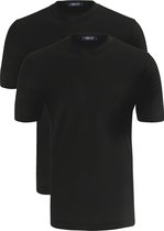 Schiesser American T-shirts O-hals 2-pack - zwart -  Maat M