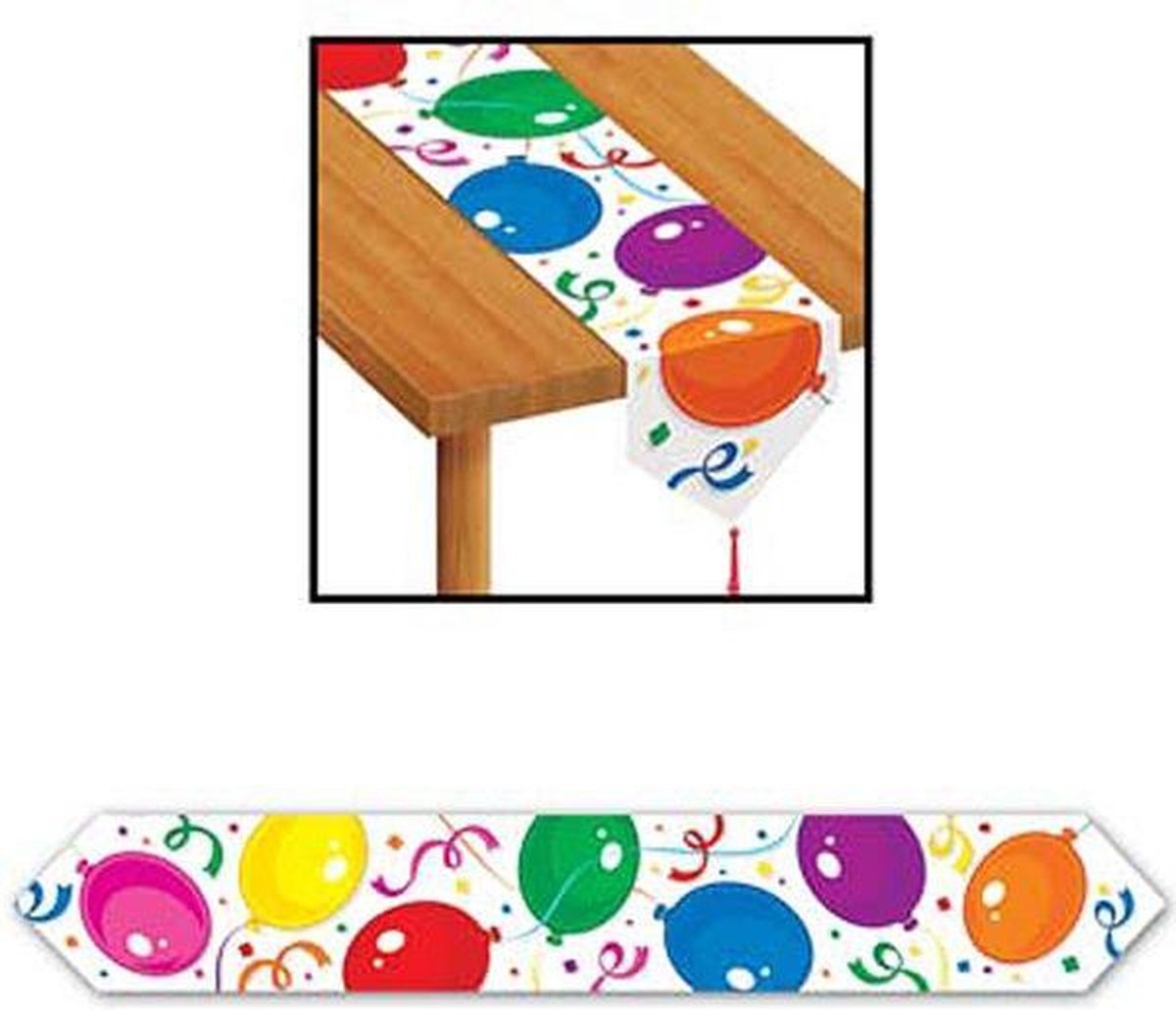 Tafelloper Ballonnen 180x28 cm