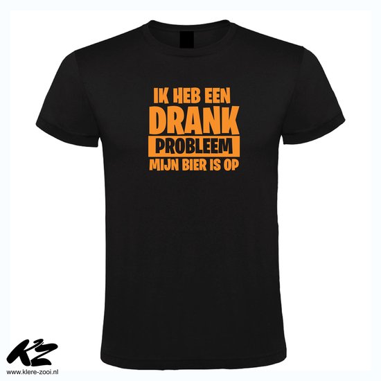Klere-Zooi - Drankprobleem [Oranje Editie] - Heren T-Shirt - 4XL