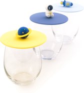 Dotz anti insect silicone deksel voor glas ruimte donkerblauw