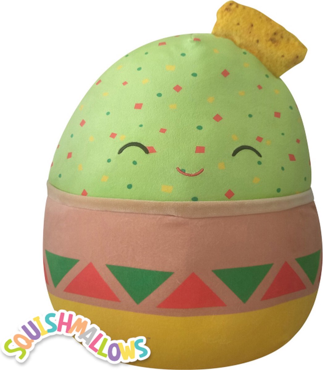 Squishmallow Knuffel 19CM Gideon the Guacamole bol