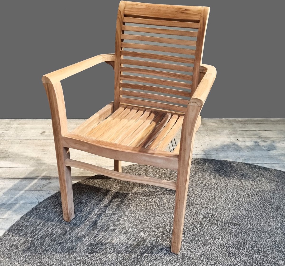 Tuinstoel Svenja stapelbaar teak