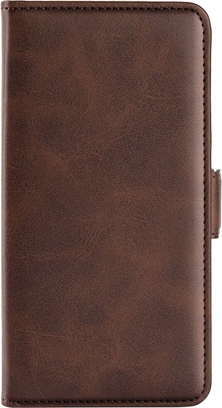 Mobigear Slim Magnet Bookcase Case - Convient pour Realme GT Neo 3 - Étui pour téléphone portable - Marron