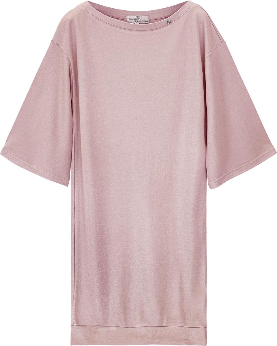 Yehwang Jurk met glanzende coating Roze bol