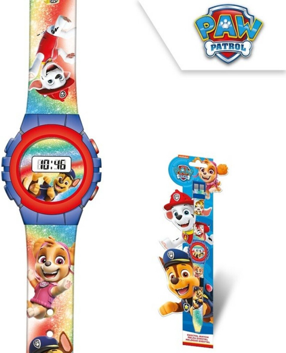 Paw Patrol - Digitaal Horloge - Rood en Blauw - Kinderen