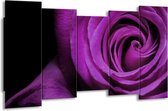 Peinture sur toile Rose | Violet, noir | 150x80cm 5Liège