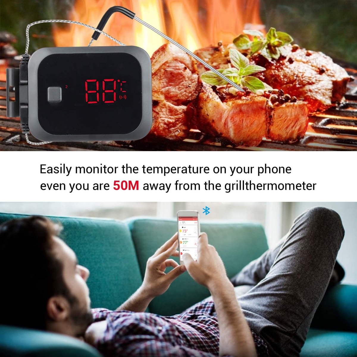 INKBIRD – thermomètre numérique Bluetooth IBT-4XS, 2/4 sondes, Gadgets