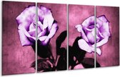 Peinture sur verre rose | Violet, blanc, noir | 160x80cm 4 Liège | Tirage photo sur verre |  F003876