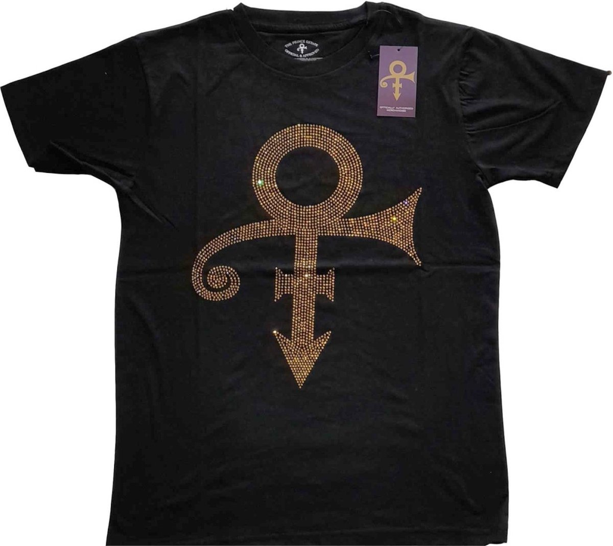 Prince - Gold Symbol Heren T-shirt - L - Zwart