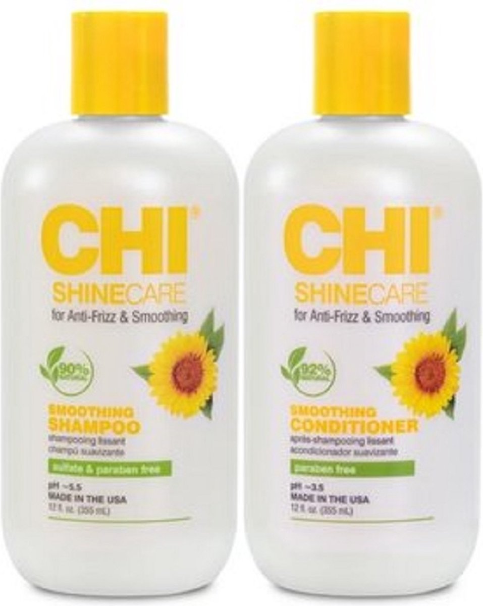 CHI Duo Pack ShineCare Smoothing 355ml Shampoo + 355 ml Conditioner
