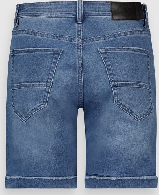 Twinlife Heren Jeans Joshua - Korte broeken - Duurzaam - Elastisch - Blauw