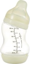 Difrax Babyfles 200 ml Wide - S-Fles - Anti-Colic - Crème - 1 stuk