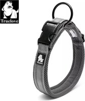 Truelove halsband - Halsband - Honden halsband - Halsband voor honden-Grijs M
