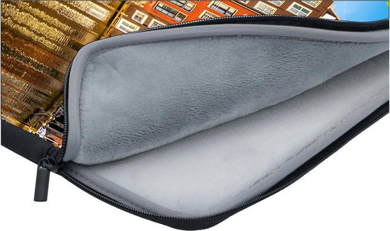 Housse pour ordinateur portable 10 pouces | Amsterdam | Doux à l'intérieur | Housse de Luxe pour ordinateur portable | Housse pour ordinateur portable de qualité avec photo