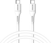Accezz Kabel - USB C naar USB C Kabel - 1 meter - Snellader & Datasynchronisatie - Oplaadkabel - Wit