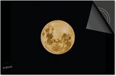 Inductie beschermer 60x60 - afdekplaat inductie mat - Dietrix Kookplaat beschermer - Base - Black en Gold - Maan