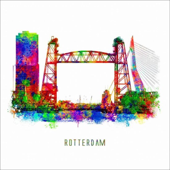 Rotterdam poster | De Hef | Pop art poster | 30x30