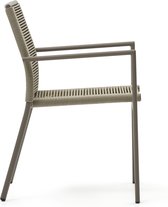 Kave Home - Chaise d'extérieur Culip en corde et aluminium marron