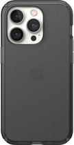 Speck hoesje geschikt voor Apple iPhone 14 Pro - Slank - Kristalhelder - Valbescherming gecertificeerd tot 4 meter - Microban Antibacterieel - Presidio Perfect Clear geschikt voor lijn - Zwart Transparant