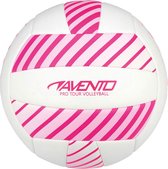 Ballon de volleyball Avento - Cuir artificiel - Rose / Blanc