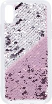Hama Cover "Paillettes" voor Apple iPhone X/Xs, pink/zilver