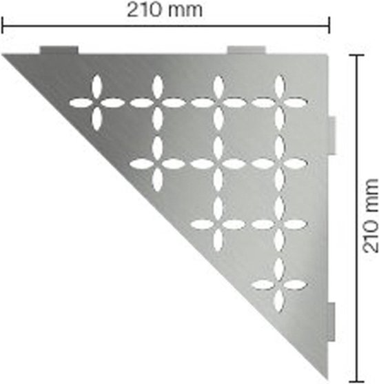Schluter Shelf 210X210 FloralRVS geborsteld