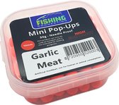 Mini Fluo Pop-Ups 'Garlic Meat' 10mm - 50g - Method Feeder Aas/voer - Mini boilies/popups