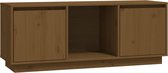 vidaXL - Tv-meubel - 110,5x35x44 - cm - massief - grenenhout - honingbruin
