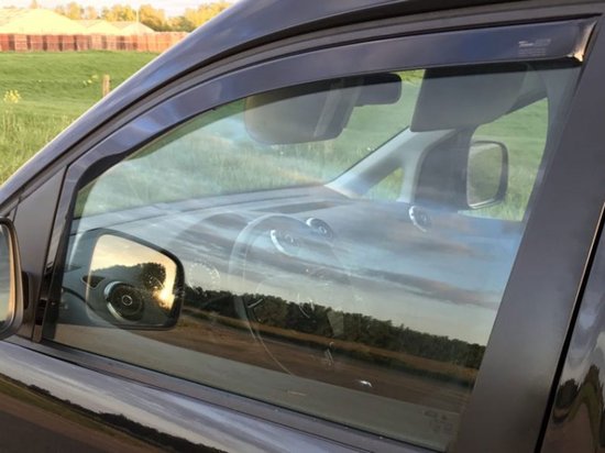 Auto windschermen Dark voor Renault Trafic 2014- / Opel Vivaro 2014- / Nissan NV300 2016- / F voor o.a. FIAT, NISSAN, OPEL, RENAULT | - Zijwindschermen