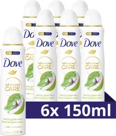 Dove Advanced Care Matcha & Sakura Anti-Transpirant Deodorant Spray - 6 x 150 ml - Voordeelverpakking