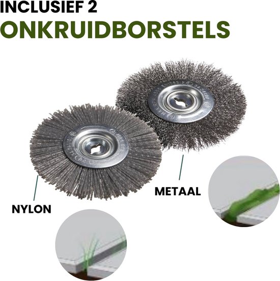 Gartenmeister Voegenreiniger / Onkruidborstel - incl. opvangbox - 500W - Telescopisch handvat van Merkloos	 — afbeelding 4